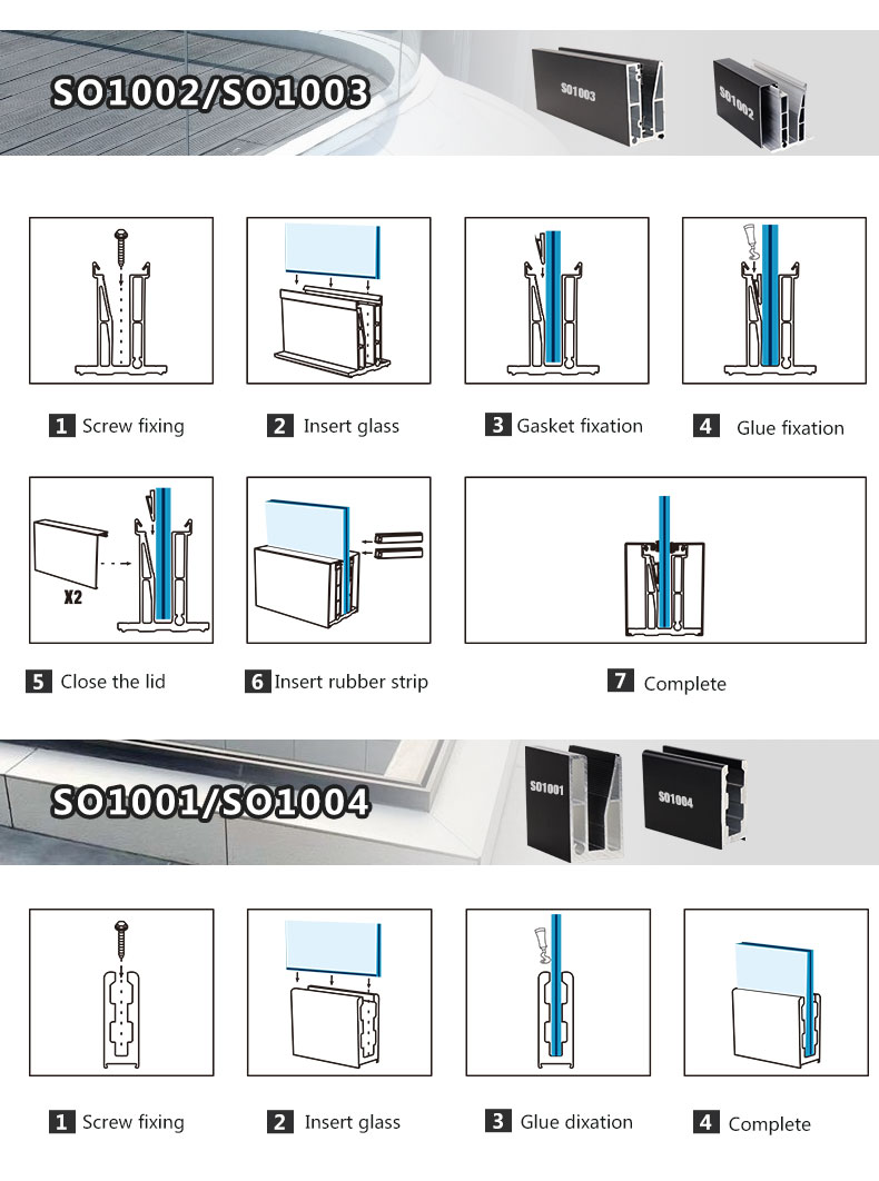 SO1003 Glass Railing Base – We are a glass railing, stair case railing ...