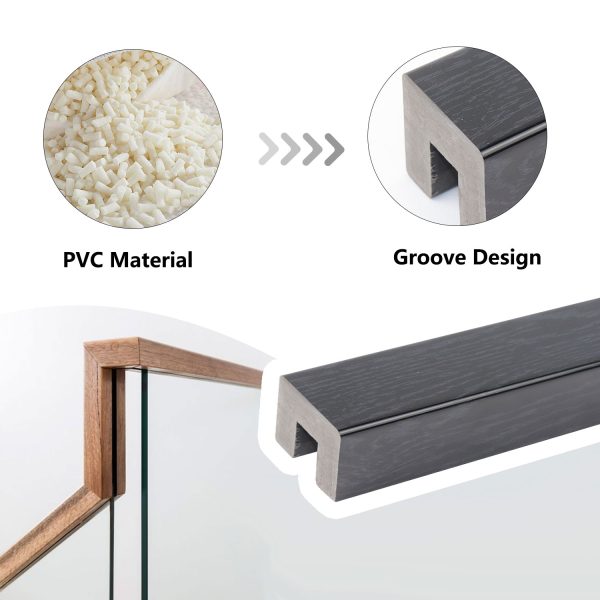 28*28/45*45/37*37 Square glass railing - Image 2