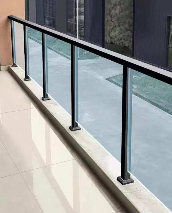 BRP03 Glass Balcony Glass Railing Psot Railing System Glass Fence 850/1050mm Height - Image 3