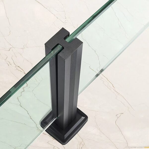 BRP01 Outdoor Aluminum Alloy Glass Railing Post Straight Connect Railing Big Post - Image 2