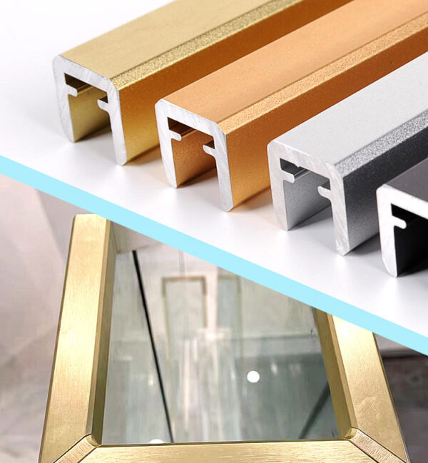 GR020 Contemporary Design Customized Brushed & Matt Aluminum Handrails Indoor Stair Glass Railings - Image 3