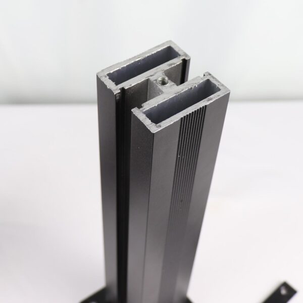 BRP01 Outdoor Aluminum Alloy Glass Railing Post Straight Connect Railing Big Post - Image 4