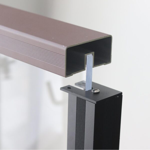 BR01 Glass Handrail Aluminum Alloy Balcony Handrail Glass System - Image 2