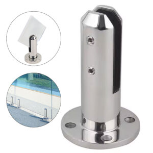 RC02 Glass Spigots Sleek Surface Mirror Finish Glass Railing Spigot 304 Stainless Steel Spigot for Pool Fence
