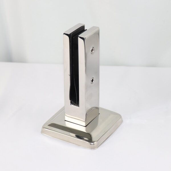 RC04 Glass Spigot 304 Stainless Steel Flooring Mount Glass Clamp for 10-12mm Frameless Glass Railing System - Image 3
