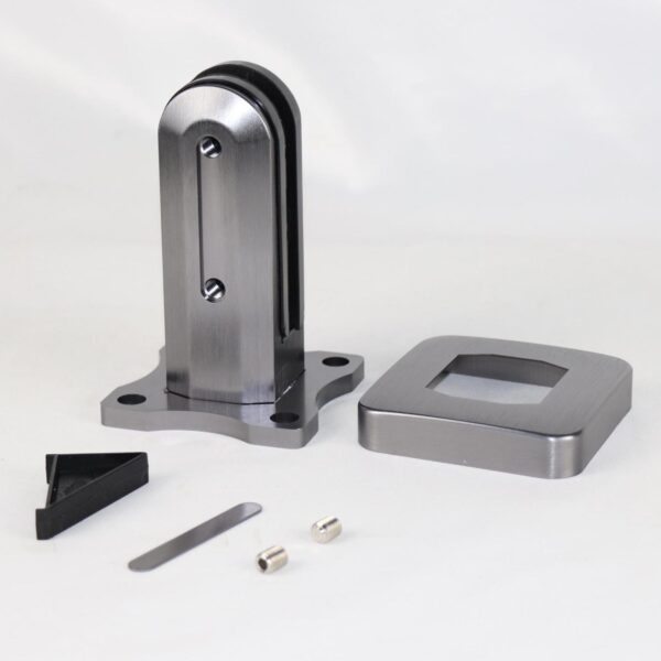 RC160 Glass Clamp 10-12mm Durable Square Aluminum Glass Spigot for Swimming Pool Fence Stair - Image 3