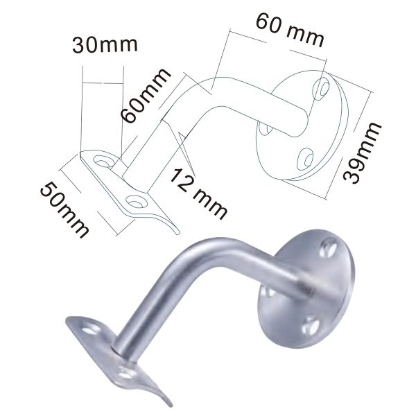 077 stair handrail fittings