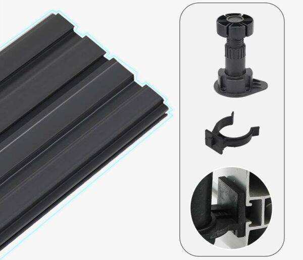 Skirting Board Support Leg Furniture Fittings Cabinet Fittings Adjustable Baseboards Strong Load Bearing Capacity - Image 2