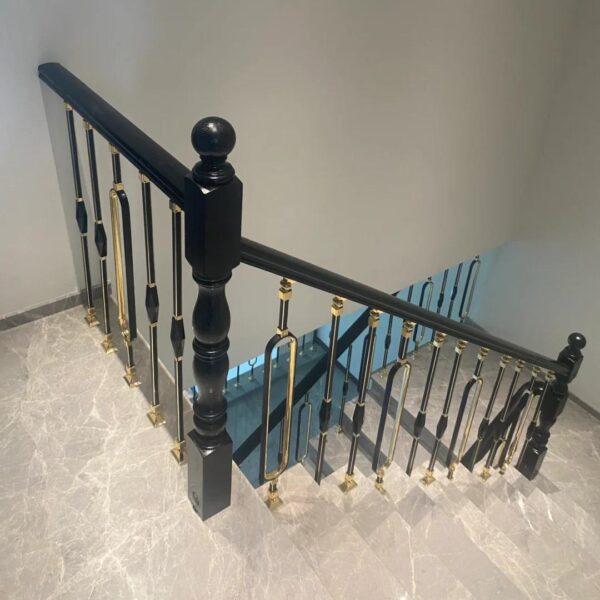 WT9028 Light Luxury Vintage Aluminum Balusters & Spindles DIY Installation Elegant Interior Design - Image 2