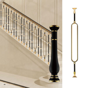 WT9028 Light Luxury Vintage Aluminum Balusters & Spindles DIY Installation Elegant Interior Design
