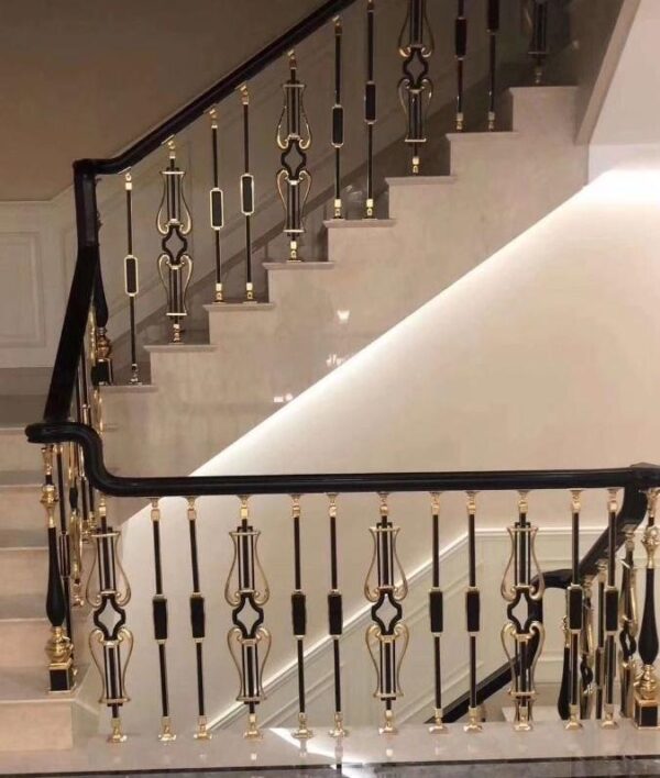WT9027 Premium Custom Indoor Stair Railing Elegant Unique Aluminum Balustrade for Interior Design - Image 5