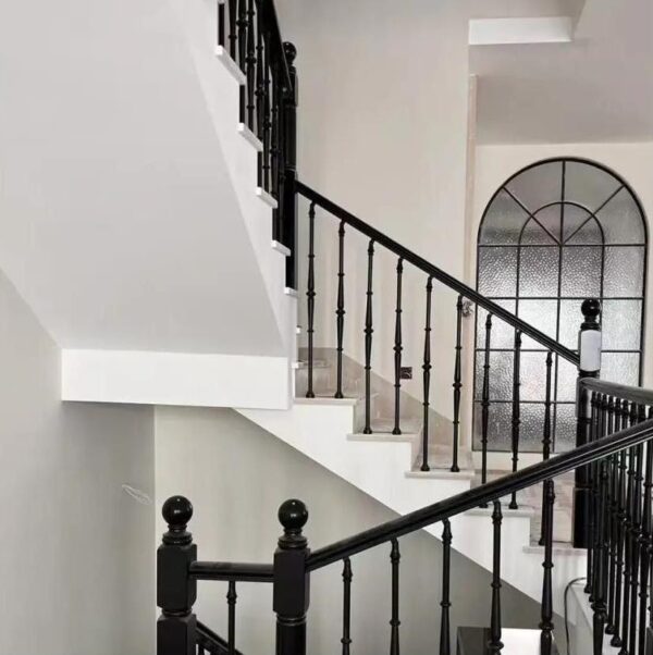 WT8042 Classic & Contemporary Aluminum Stair Spindles Indoor Unique Design Staircase - Image 3