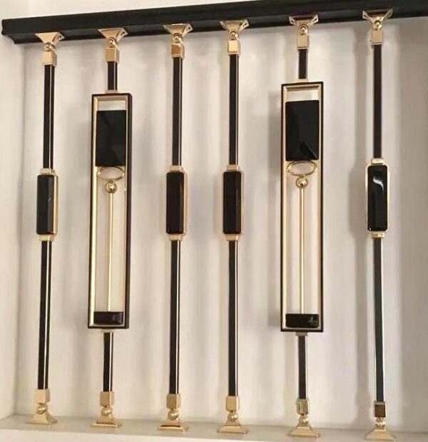 WT9026 Unique Designer Indoor Stair Balustrade Contemporary Metal Spindles for Safety & Style - Image 2