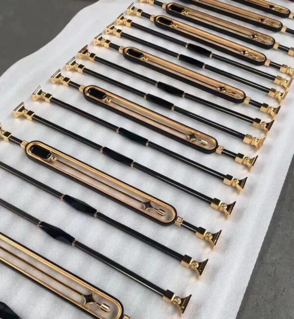 WT9023 Vintage Villa Golden Aluminum Balusters Handrails Bracket Indoor Railings DIY Design - Image 3