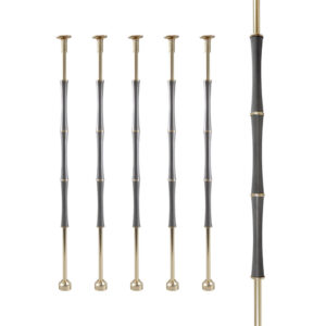 WT8025 Luxury Golden Aluminum Balusters Railings Stair Bracket Indoor DIY Design