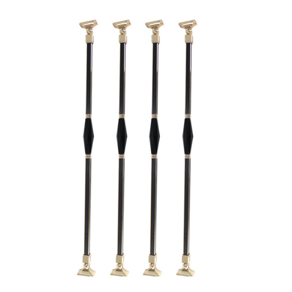 WT9025 Luxury Golden Aluminum Balusters Railings Stair Bracket Spindles Indoor DIY Design - Image 2