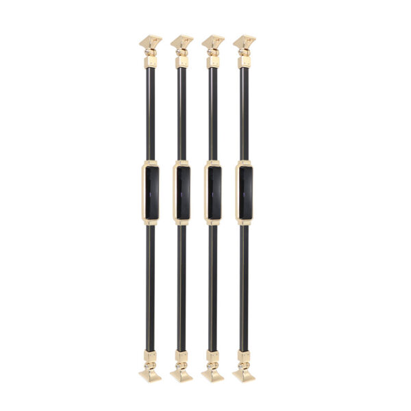WT9027 Light Luxury Contemporary Aluminum Stair Railing Villa Stair Spindles - Image 2