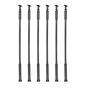 WT8050 Aluminum Simple Straight Railing Stair Balusters with Finial Tops Traditional Elegance