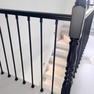 WTH5001 Wrought Iron Straight Railing Stair Balusters Balcony Railings Fence Post