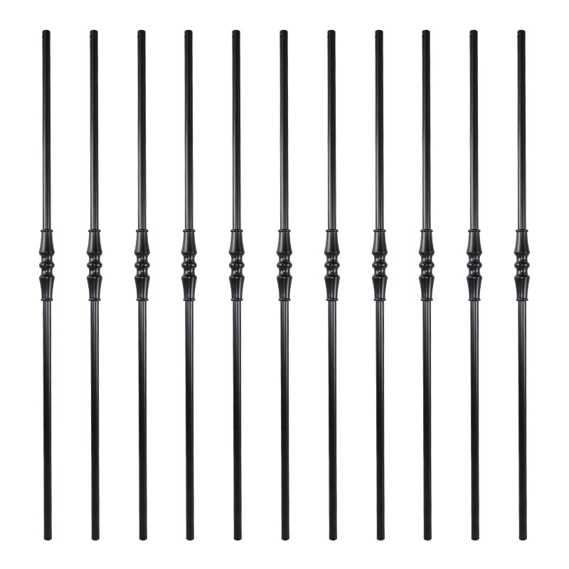 WTH5115 China Willest Modern Design Wrought Iron Balustrade Handrail Durable Staircase Railing for Villas Factory Supplier