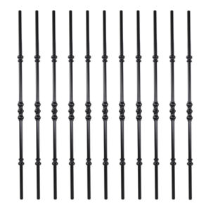 WTH5122 Zhejiang Ningbo Luxury Modern Design Stair Railing Decorative Wrought Iron Balustrades for Villas