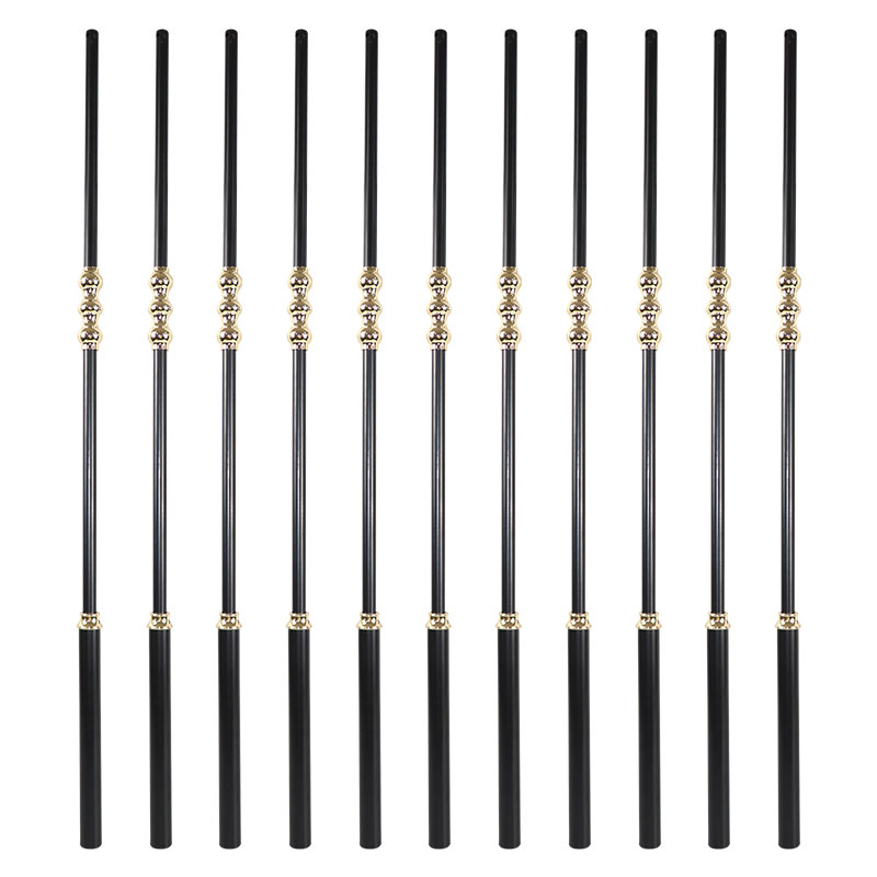 WTH5124 Modern Luxury Interior Metal Railings Balustrades China's Handrail for Villa Staircase Post Railing