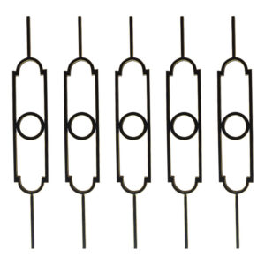 WTH5308 Modern Wrought Iron Metal Post Durable Indoor Staircase Feature for Villa Application