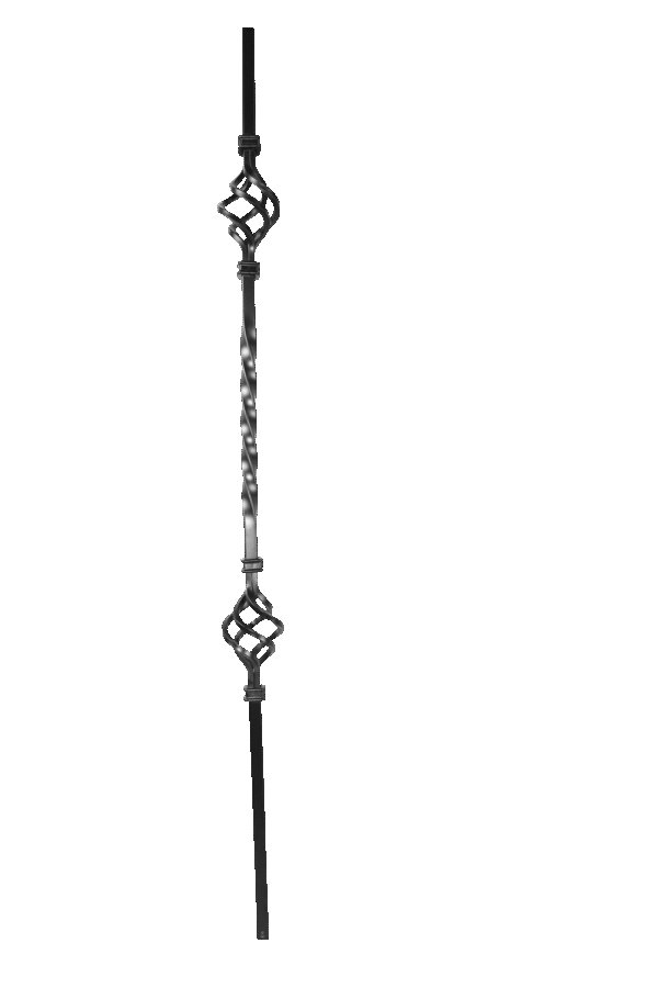 WTH5034 Modern Luxury Wrought Iron Stair Railings New Design Luxury Iron Post for Villa Durable Feature - Image 2