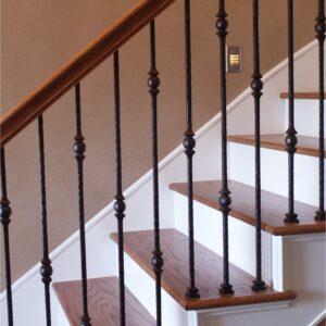WTH5015 Direct Sale Wrought Iron Post Modern Design Guardrail for Villa Application Manufacturer Wholesale