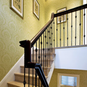WTH5021 Wrought Iron Art Column Durable Stair Handrail Accessories for Interior Balcony Guardrail for Villa