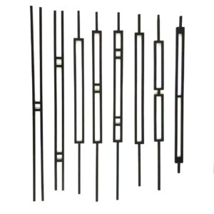 WTH5044 High Grade Modern Design InteriorWrought Iron Material Spindle System Decorative Balcony Fence for Villas
