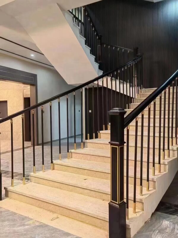 WTH5102 Modern Design Villa Handrail Wrought Iron Metal Balustrade and Railing - Image 2