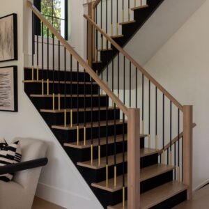 WTH5102 Modern Design Villa Handrail Wrought Iron Metal Balustrade and Railing