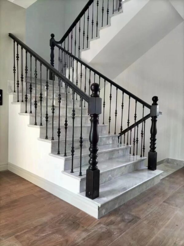 WTH5108 Modern Luxury Wrought Iron Metal Spindles for Stairs Durable Decorative Feature for Villas