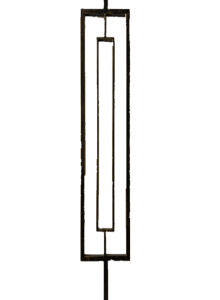 WTH5204 Modern Single Decorative Knuckle Wrought Iron Baluster Durable Design for Villa Application