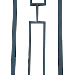 WTH5206 Modern Black Metal Spindles for Stairs for Villa Use