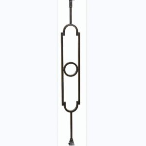 WTH5308 Modern Wrought Iron Metal Post Durable Indoor Staircase Feature for Villa Application