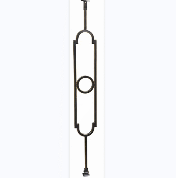 WTH5308 Modern Wrought Iron Metal Post Durable Indoor Staircase Feature for Villa Application