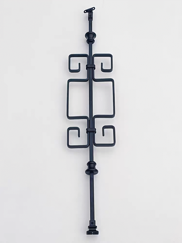 WTH5401 Hotels & Villas Light Luxury Simple Wrought Iron Handrail Modern Design round Post for Balustrades & Handrails