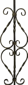 WTH5412 Modern Wrought Iron Balustrades Handrails for Indoor Staircase Railing Luxury Indoor Villa Design